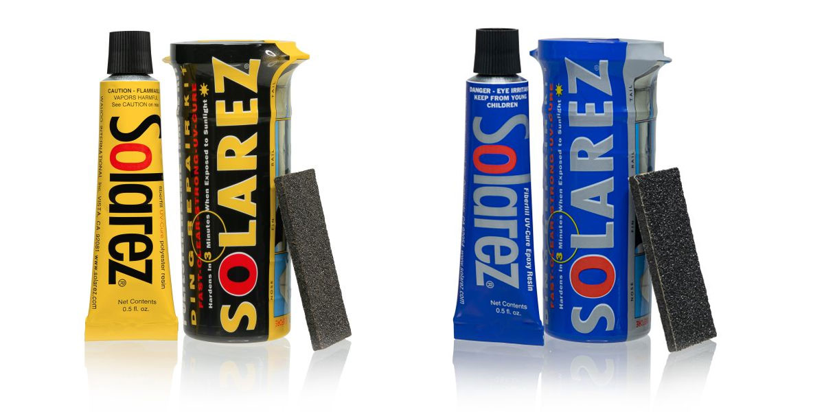 Board Repair Kits Solarez-Polyester-Weenie-Travel-Kit-Epoxy-Weenie-Travel-Kit SurfBoard Repair Kits
